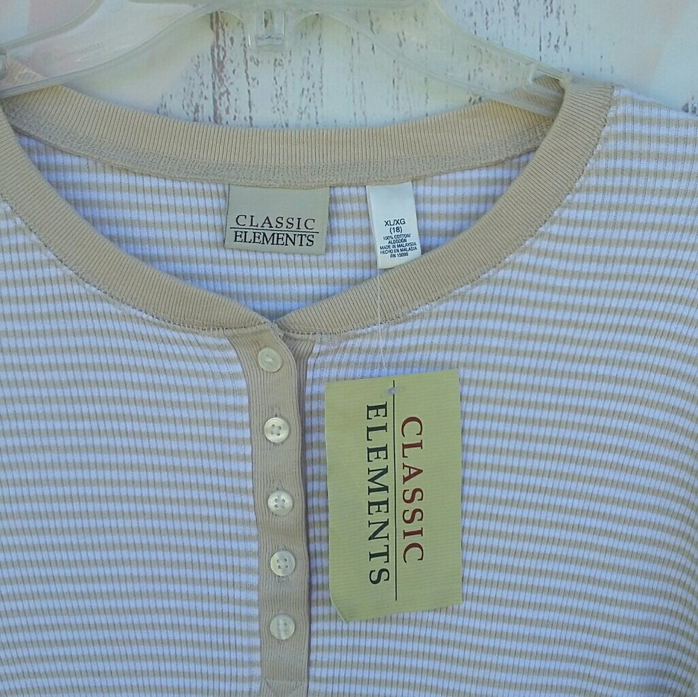 Classic Elements Top Blouse Womens XL NWT